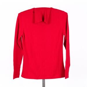 Kirkland Signature Women's 100% Cashmere Turtleneck Sweater Size LARGE Cozy Red